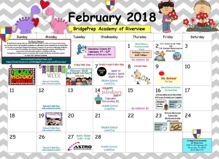 Bridgeprep Academy Riverview Calendar Ascent Academy West
